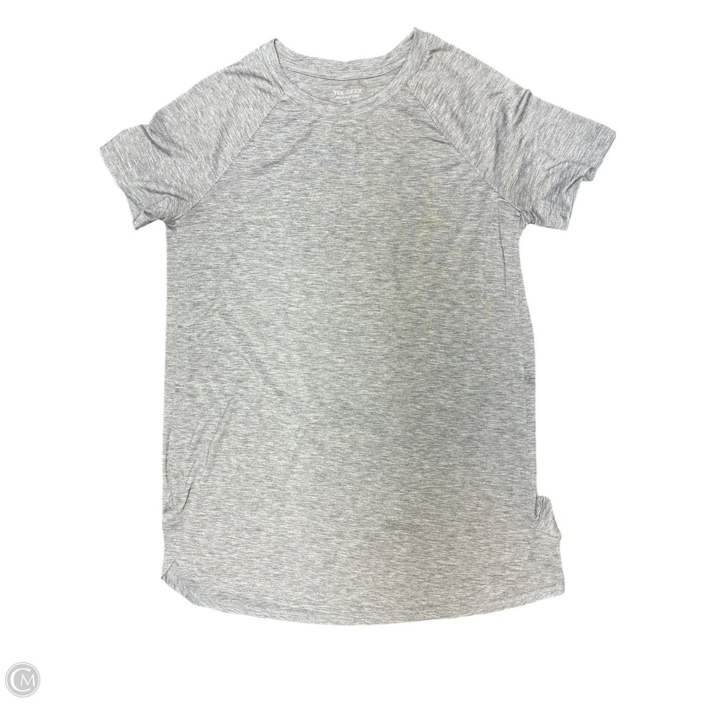 Athletic Top Short Sleeve By Tek Gear In Grey, Size: S