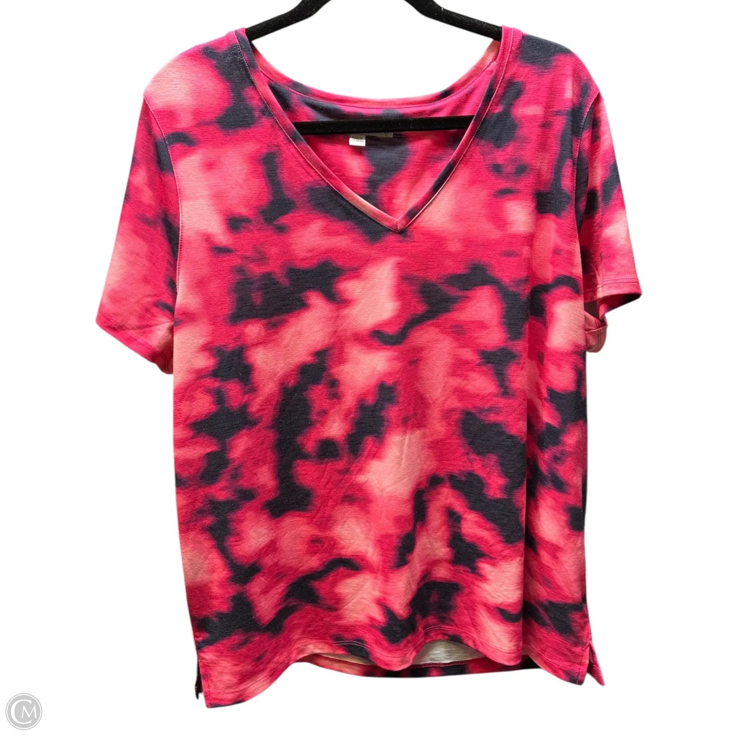 Top Short Sleeve Basic By Chicos In Pink, Size: Xl