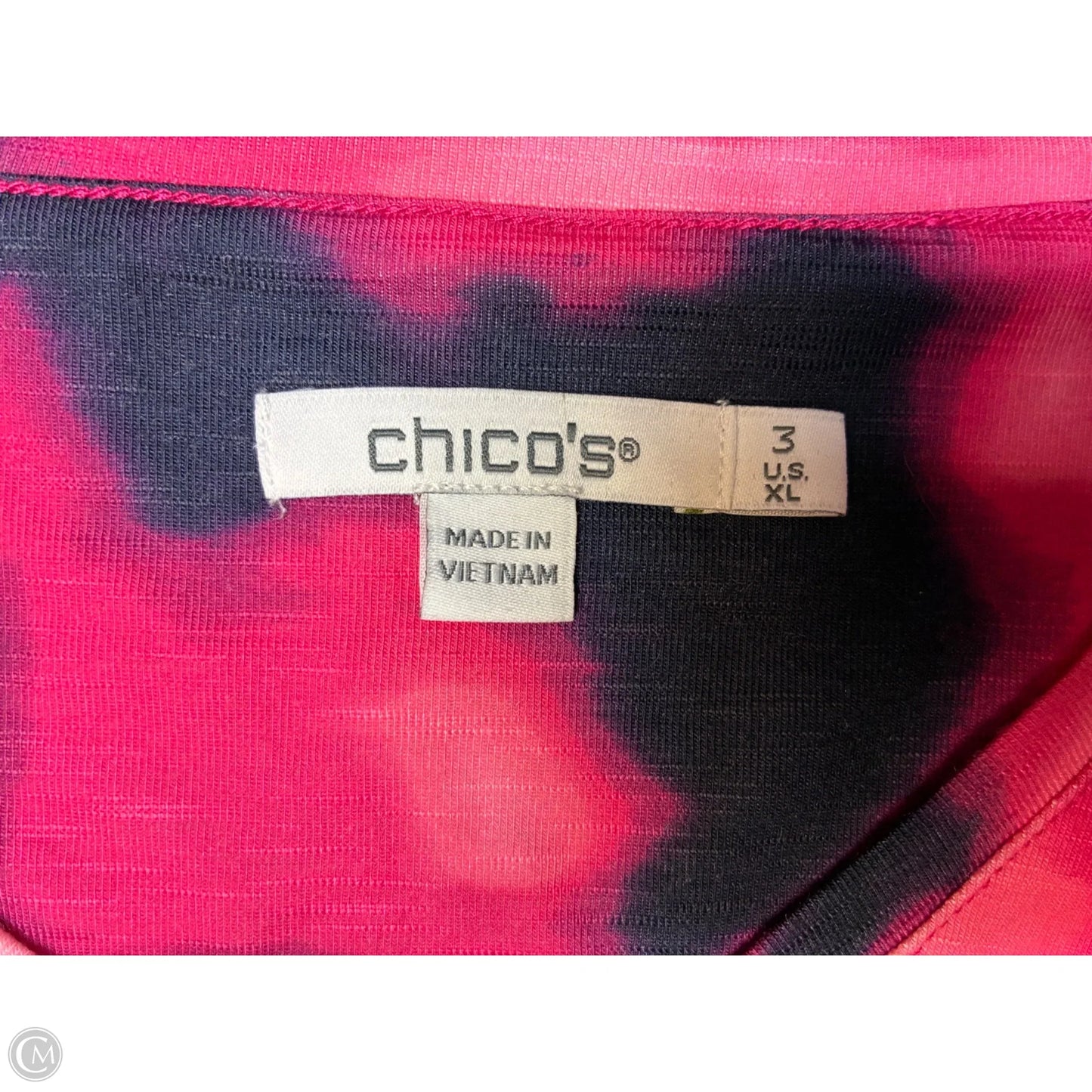 Top Short Sleeve Basic By Chicos In Pink, Size: Xl
