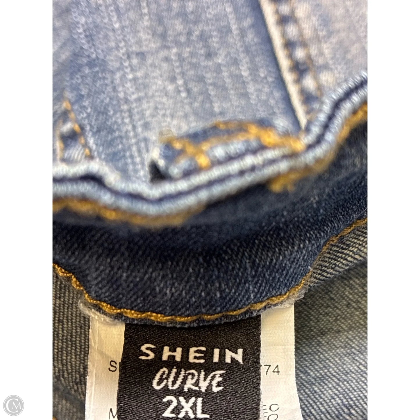 Shorts By Shein In Blue Denim, Size: 22
