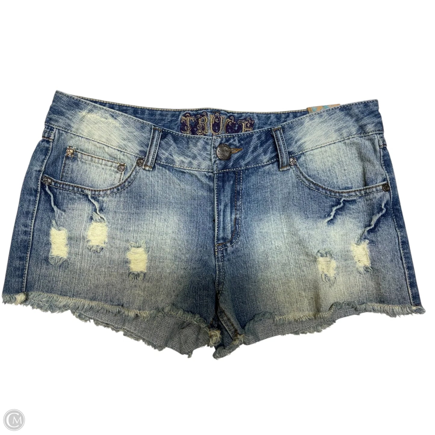 Shorts By Cme In Blue Denim, Size: 12