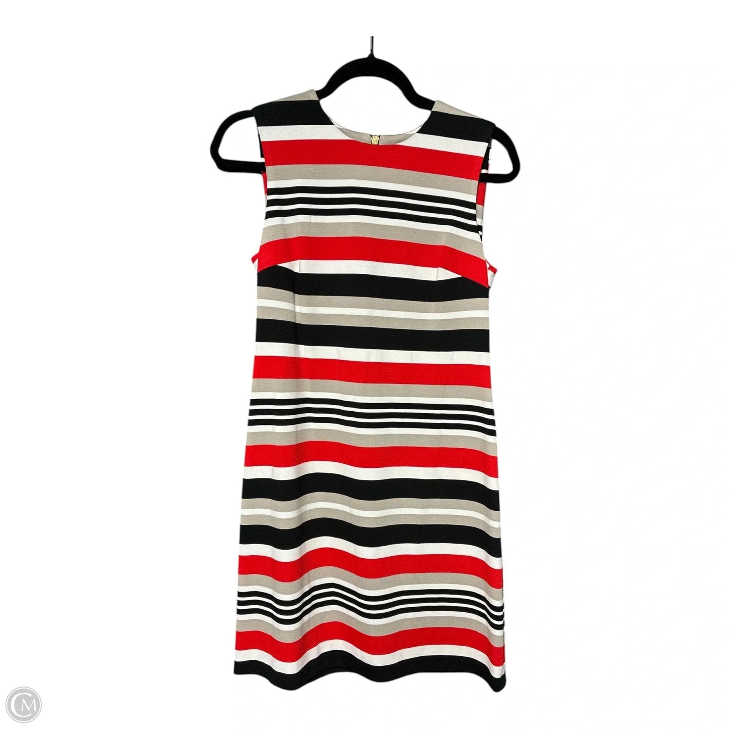 Dress Casual Short By Calvin Klein In Black & Red, Size: S