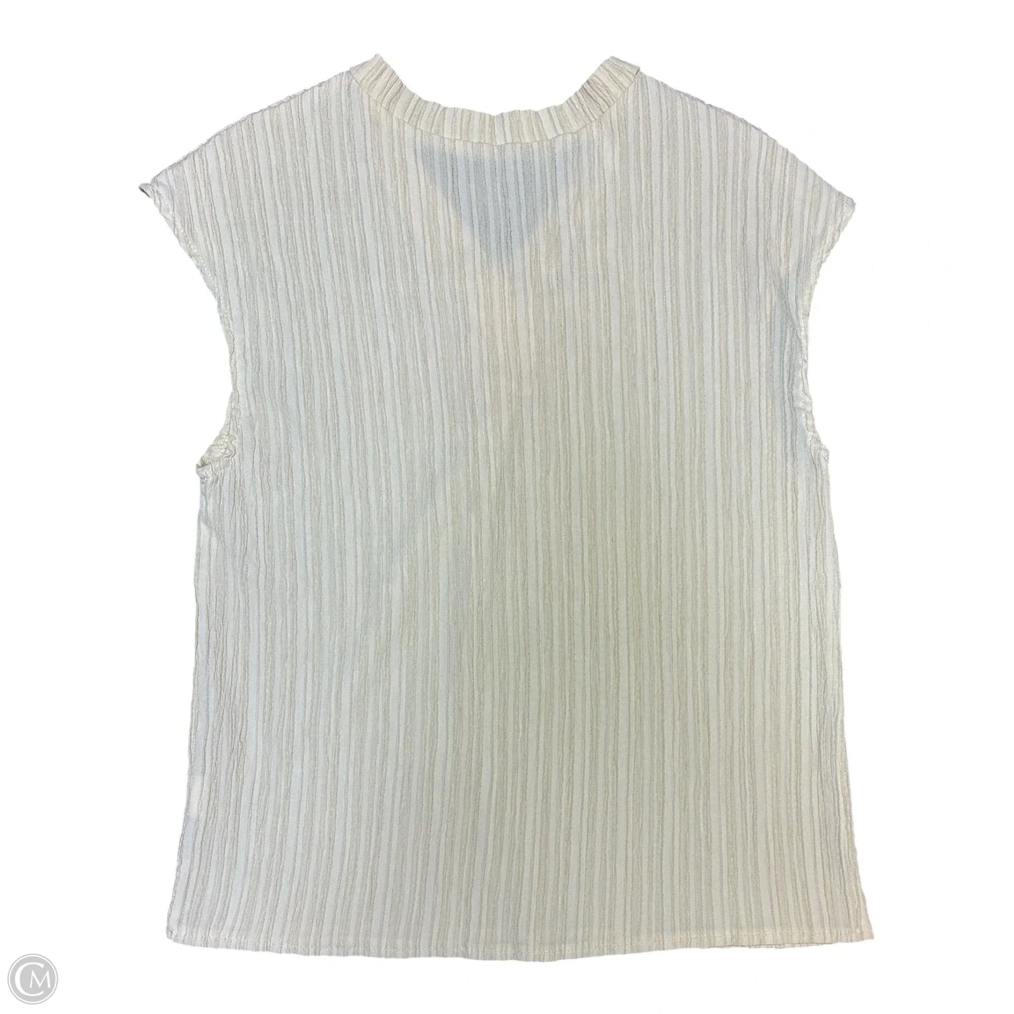 Top Sleeveless By Cmf In Cream, Size: S