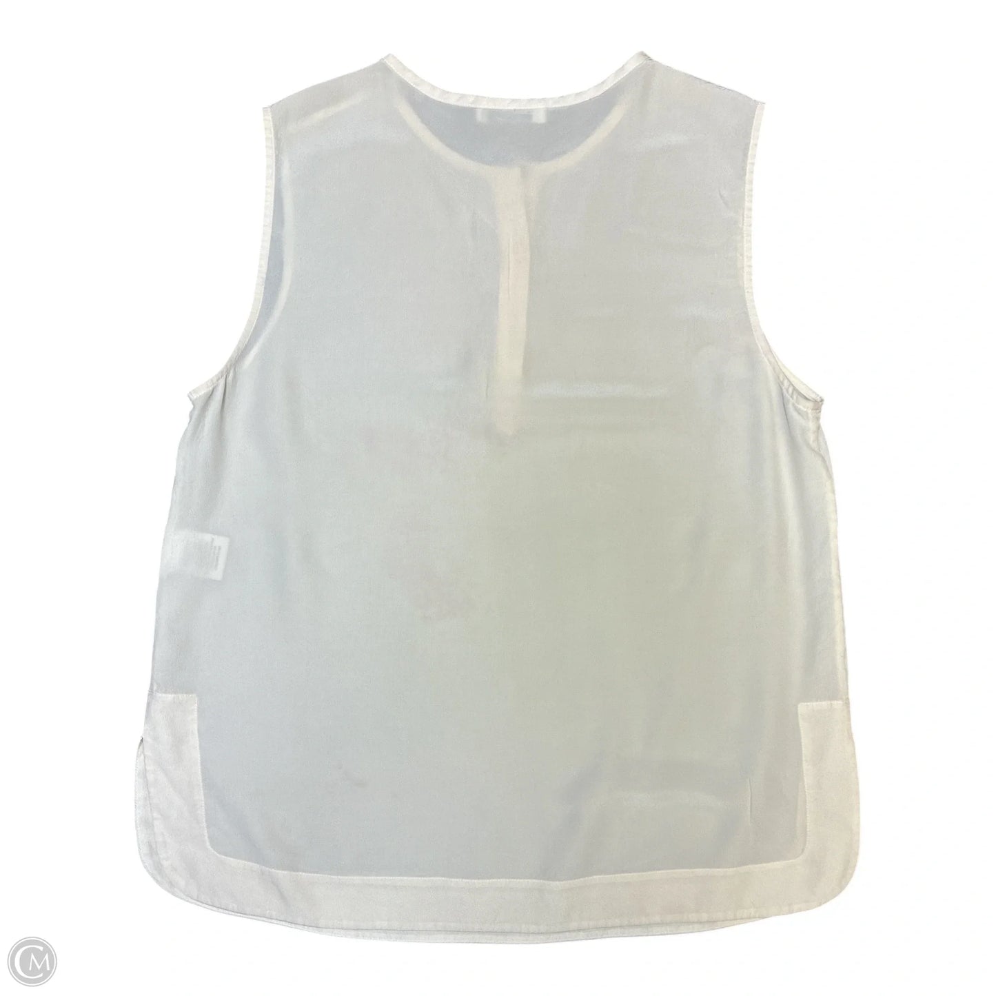Blouse Sleeveless By Modcloth In Cream, Size: L