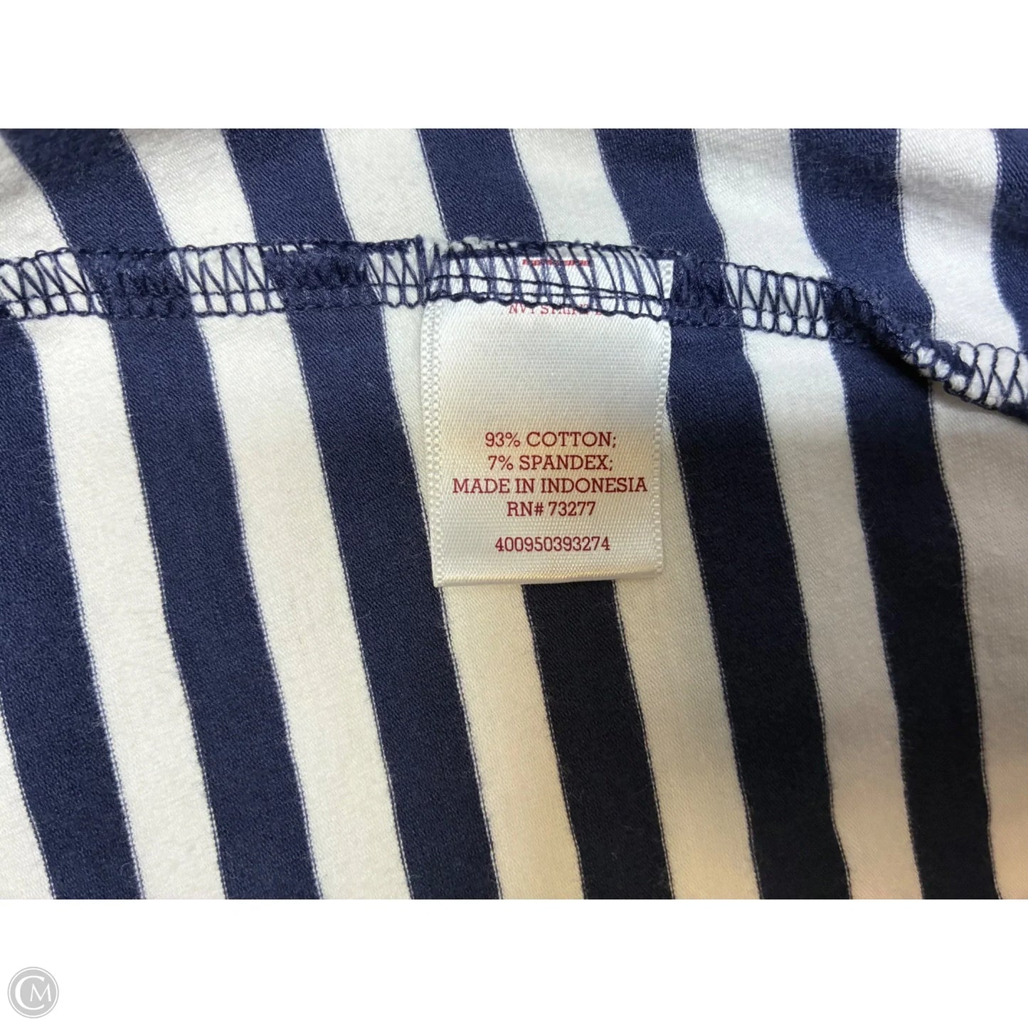 Dress Casual Short By Authentic In Blue & White, Size: L