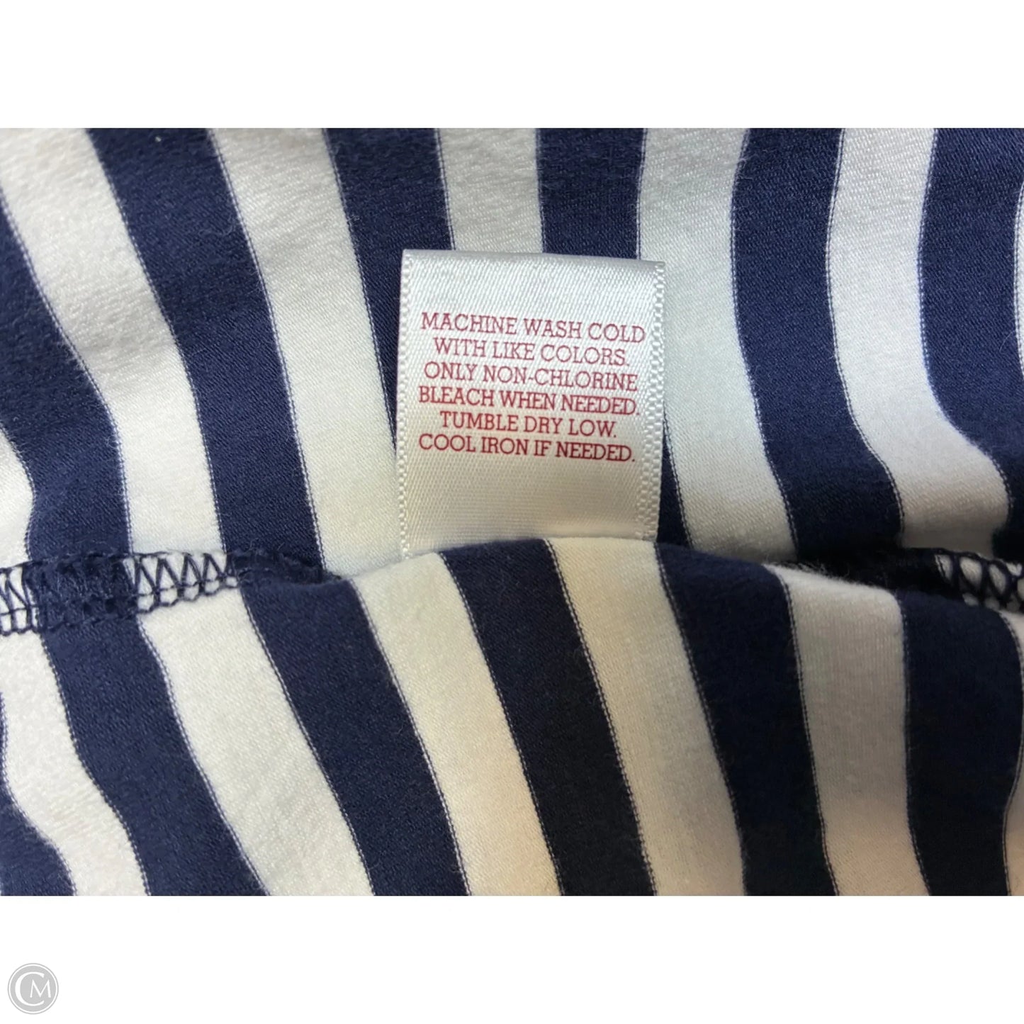 Dress Casual Short By Authentic In Blue & White, Size: L
