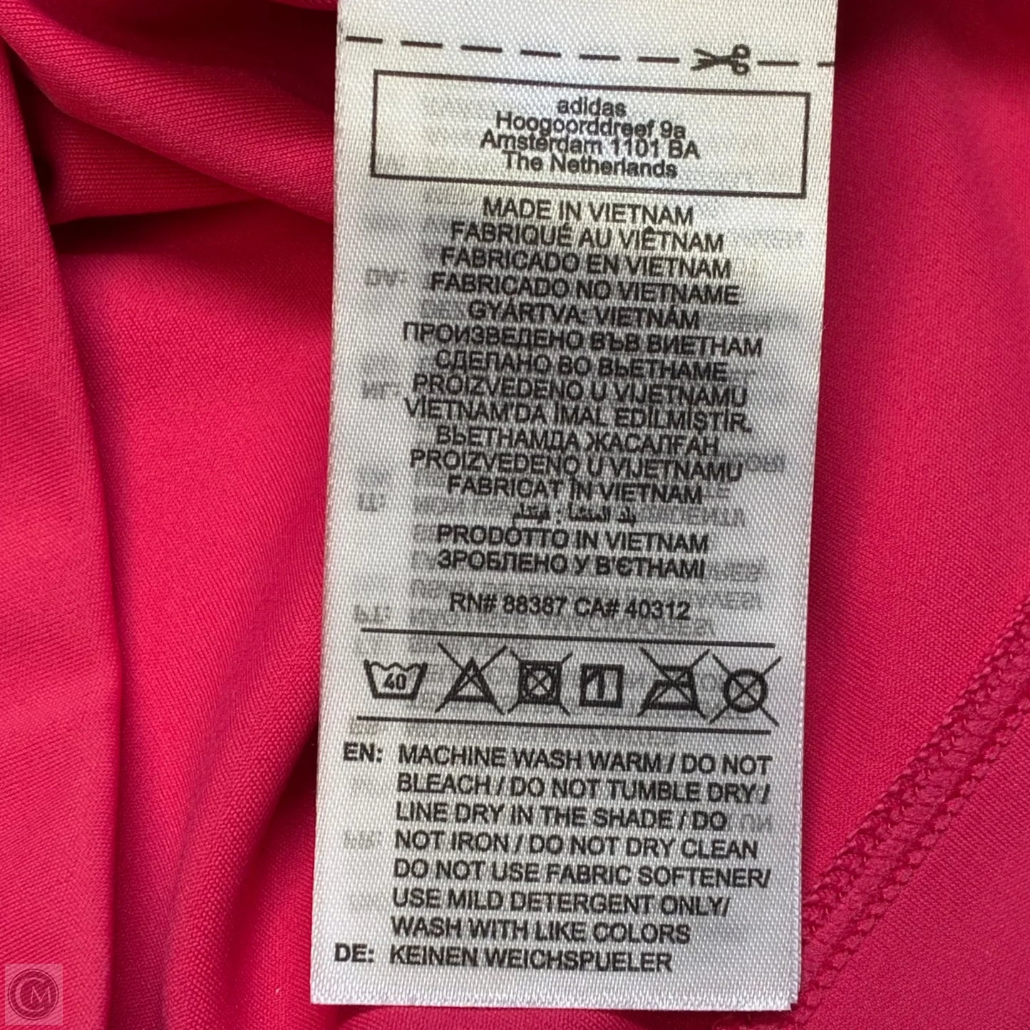 Athletic Tank Top By Adidas In Pink, Size: S
