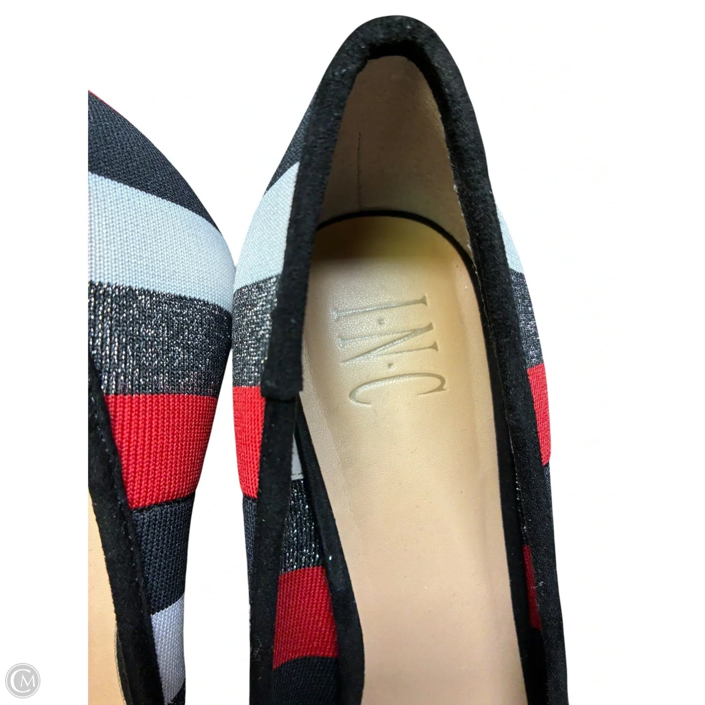 Shoes Heels Stiletto By Inc In Black & Red, Size: 9.5