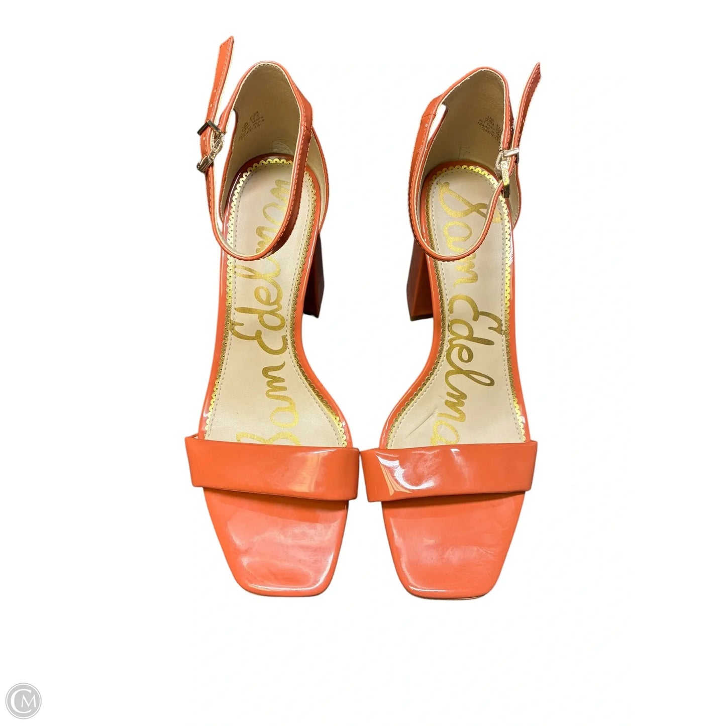 Sandals Heels Platform By Sam Edelman In Orange, Size: 9.5