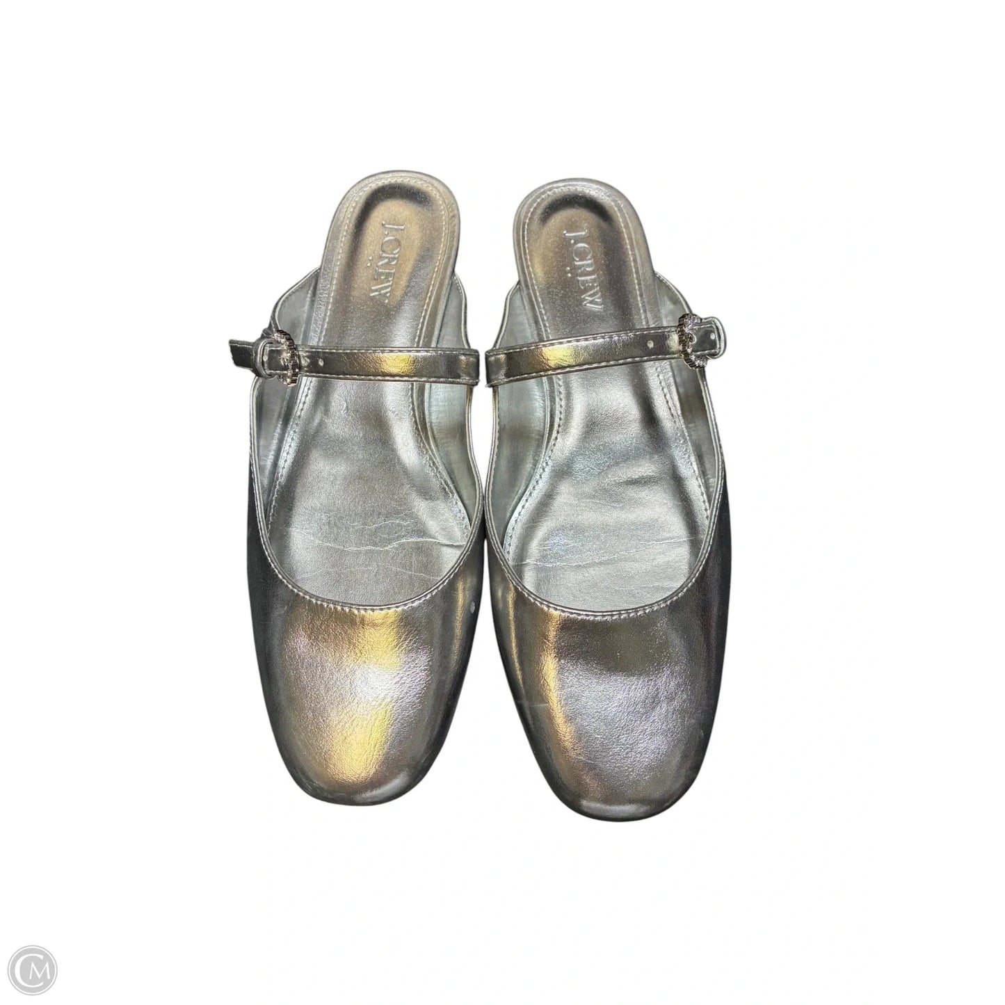 Sandals Flats By J. Crew In Silver, Size: 7.5