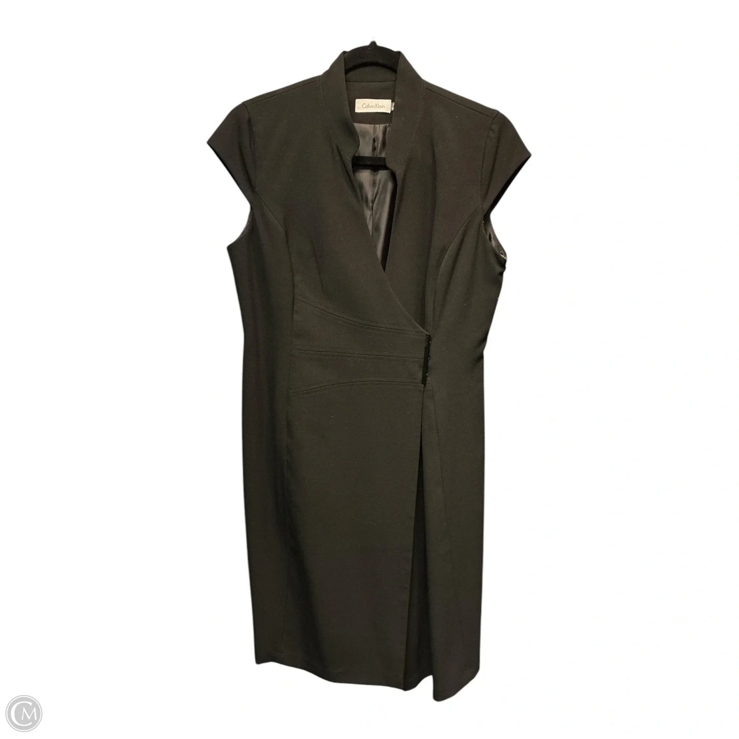 Dress Party Midi By Calvin Klein In Black, Size: 10