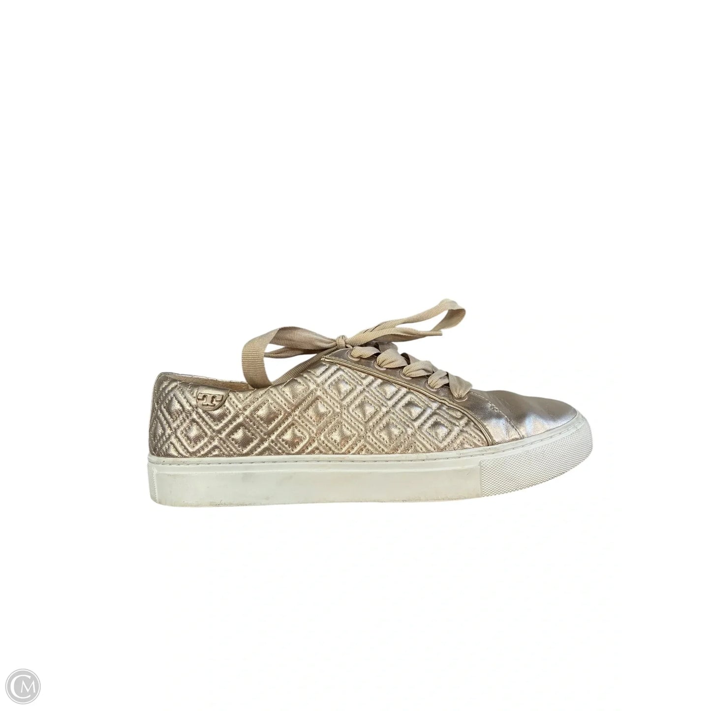 Shoes Designer By Tory Burch In Gold, Size: 9