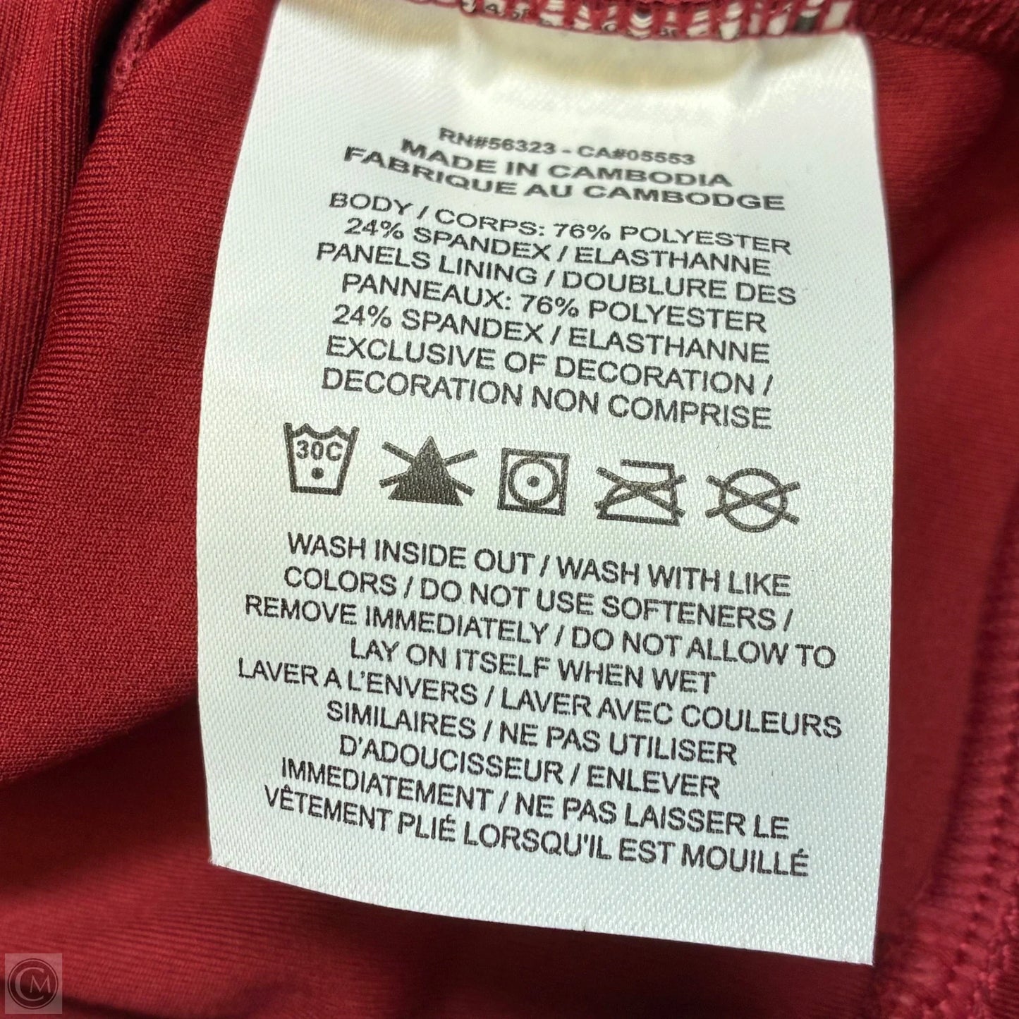 Athletic Tank Top By Nike In Red, Size: S