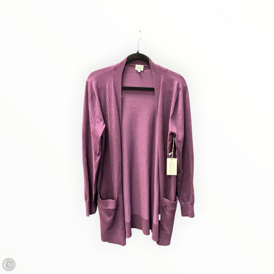 Sweater Cardigan By Cielo In Purple, Size: Xl
