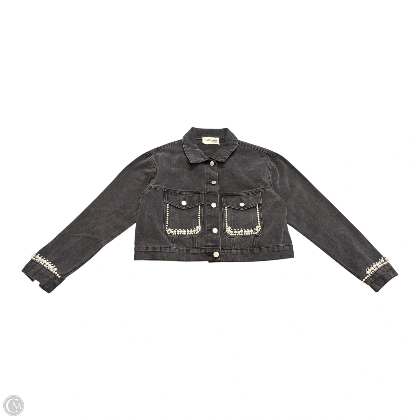 Jacket Denim By Savanna Jane In Black, Size: S