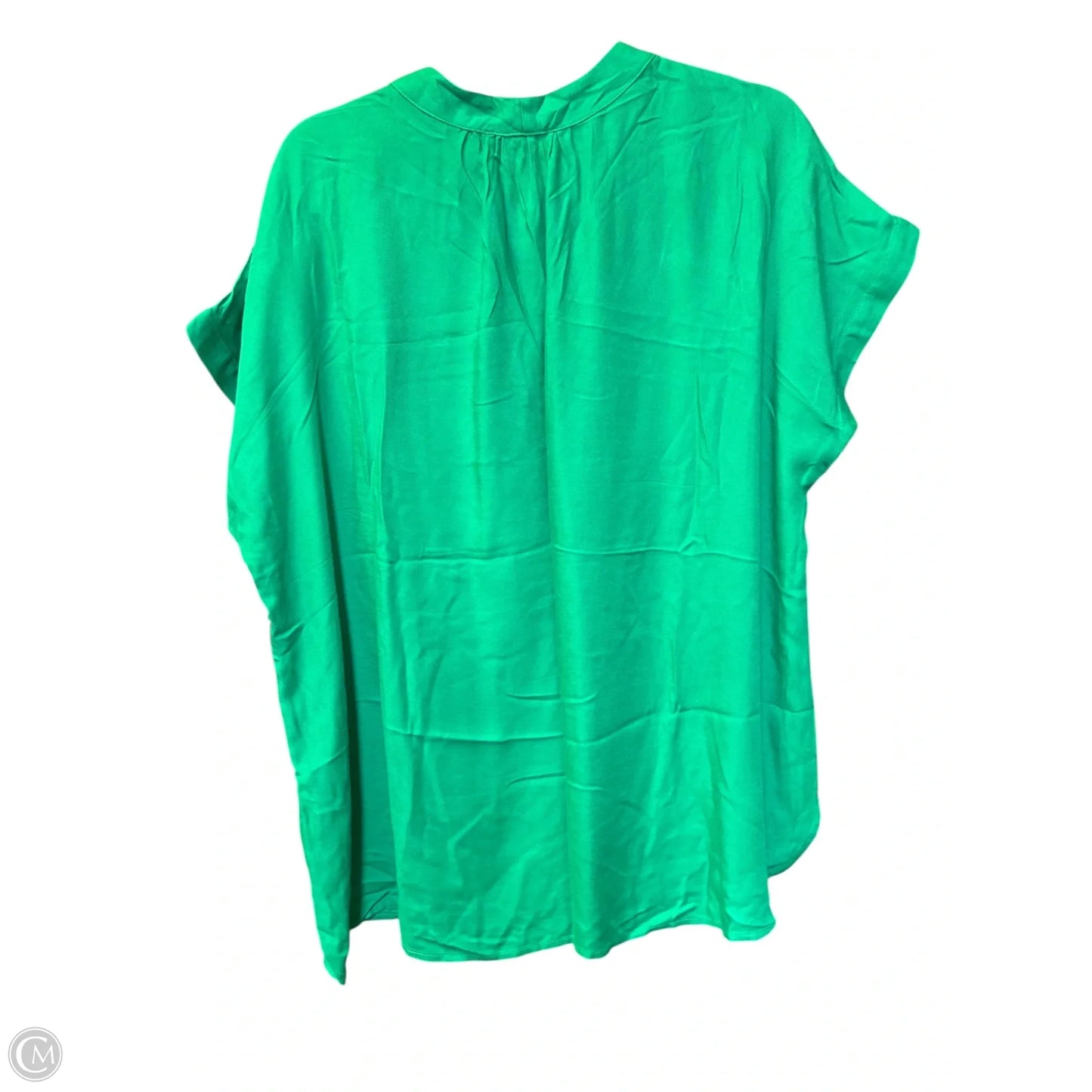 Top Short Sleeve By Nine West In Green, Size: Xl