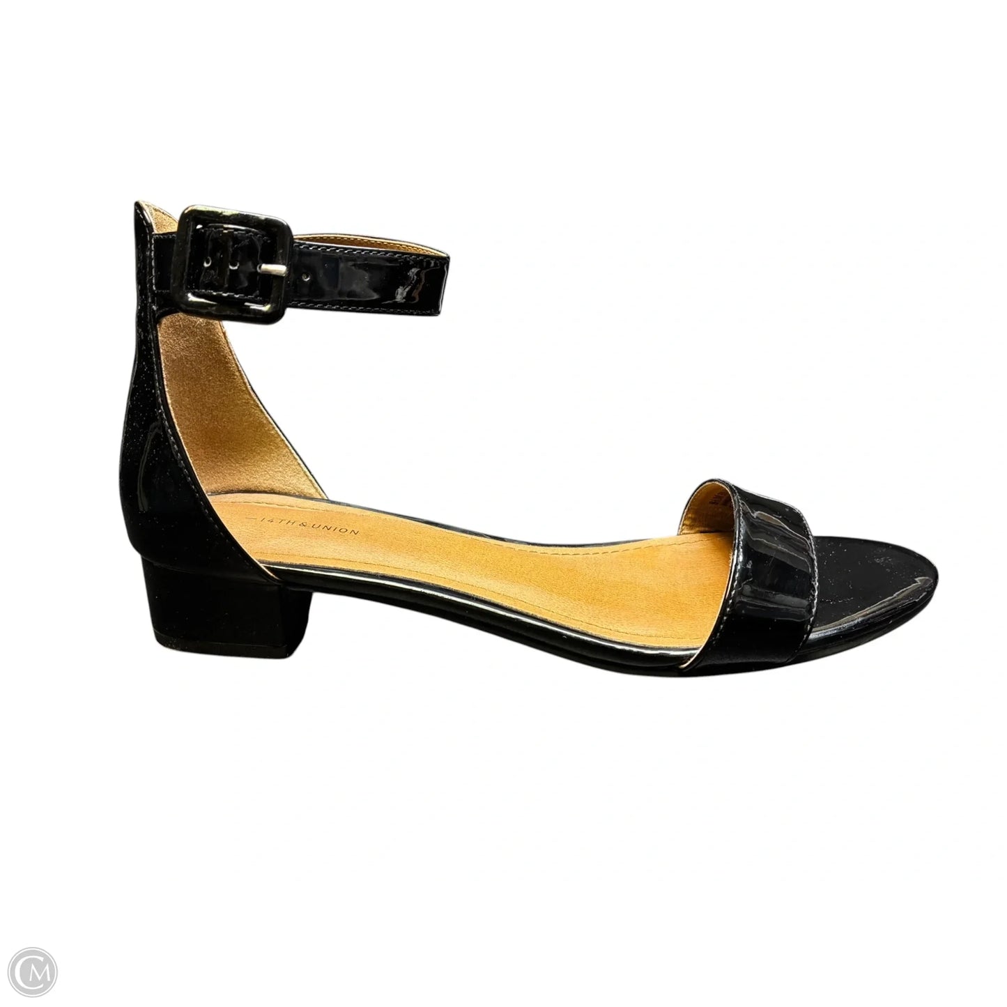 Sandals Heels Block By 14th And Union In Black, Size: 8.5