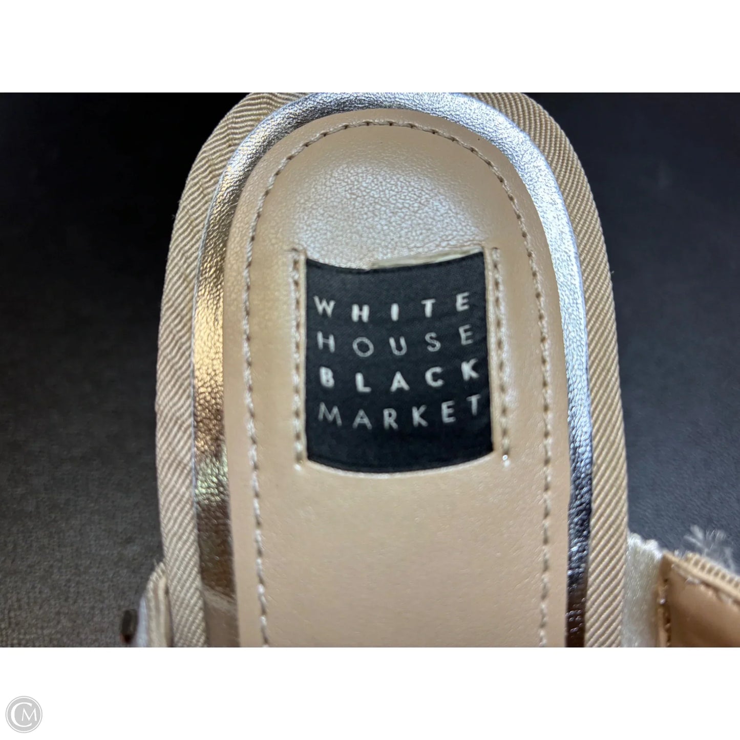 Sandals Heels Block By White House Black Market In White, Size: 9.5
