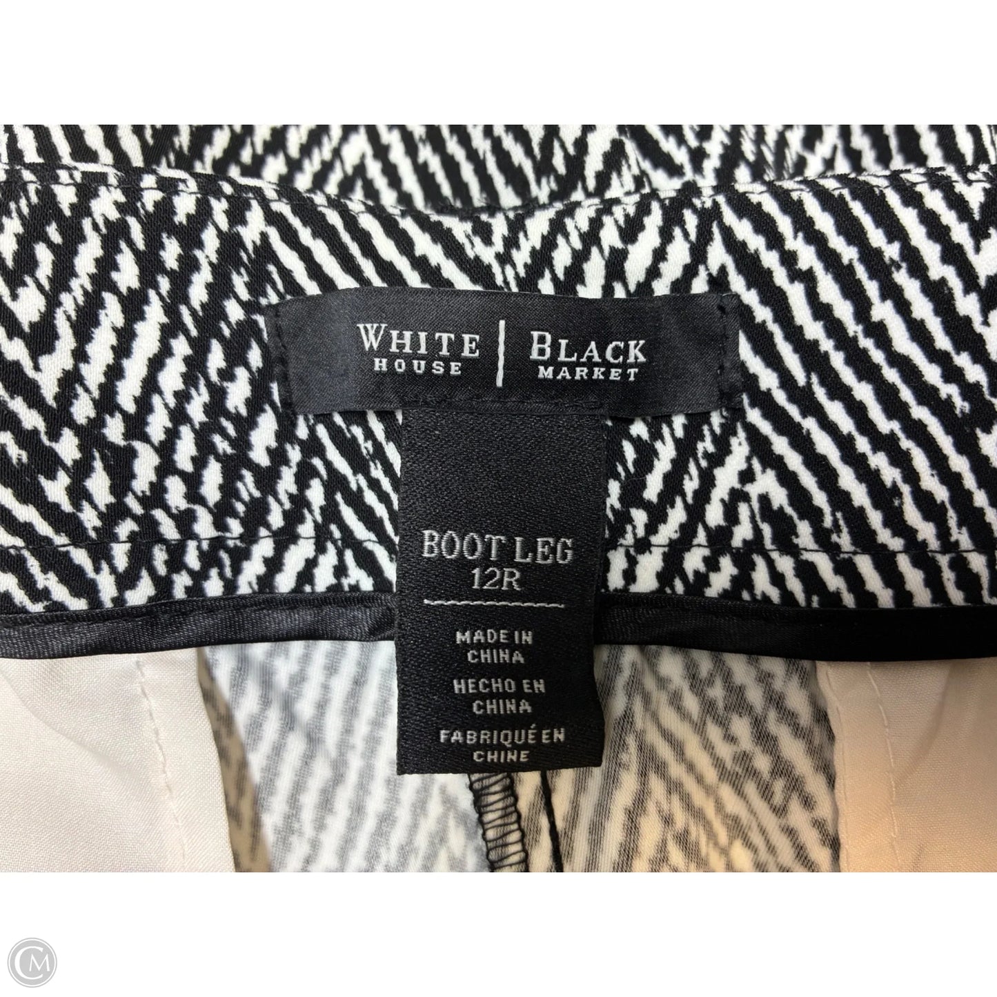 Pants Dress By White House Black Market In Black & White, Size: 12