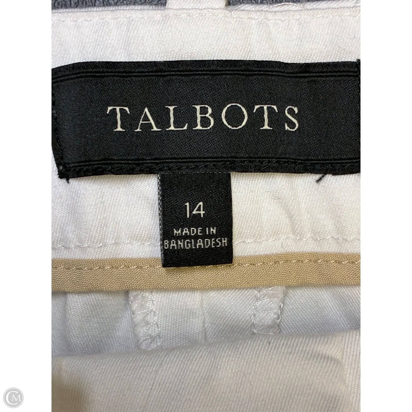 Shorts By Talbots In White, Size: 14