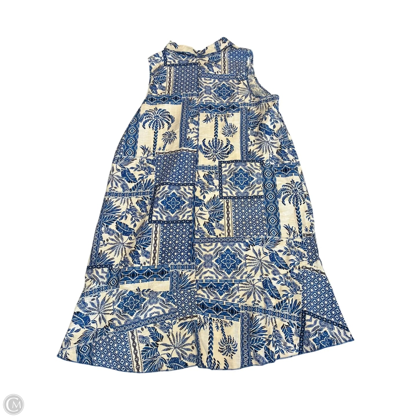 Dress Casual Short By Mlle Gabrielle In Blue, Size: 1x