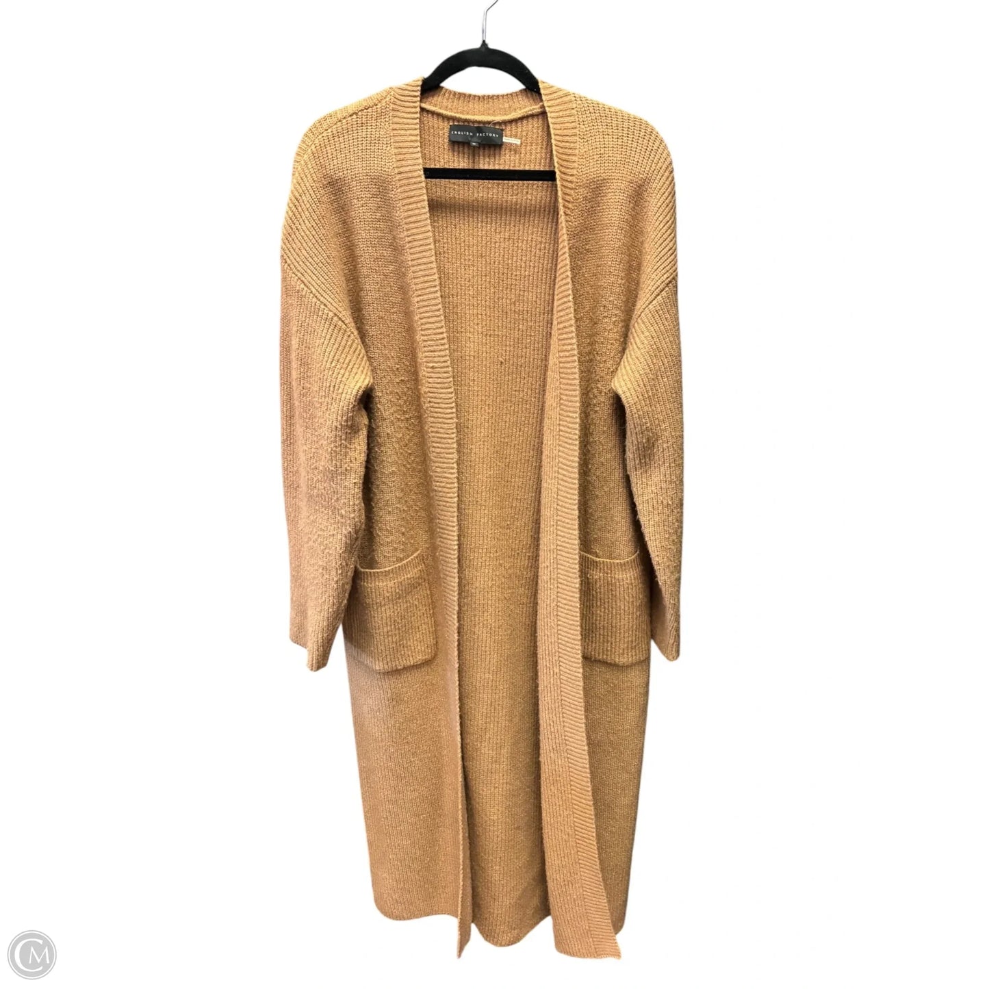 Sweater Cardigan By English Factory In Tan, Size: M
