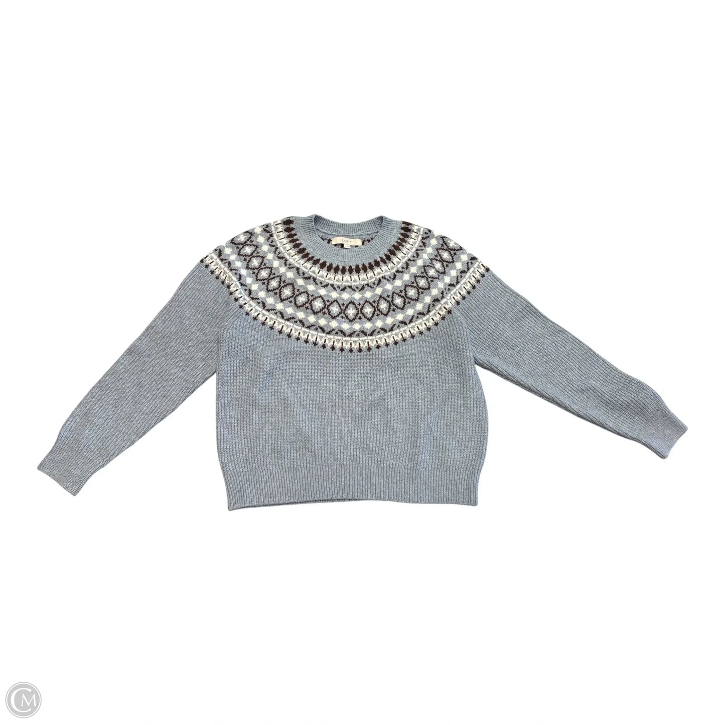 Sweater By Loft In Blue, Size: L