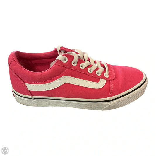 Shoes Sneakers By Vans In Pink, Size: 7