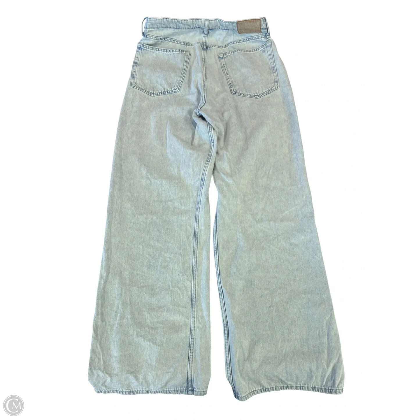 Jeans Wide Leg By Rag And Bone In Blue Denim, Size: 8
