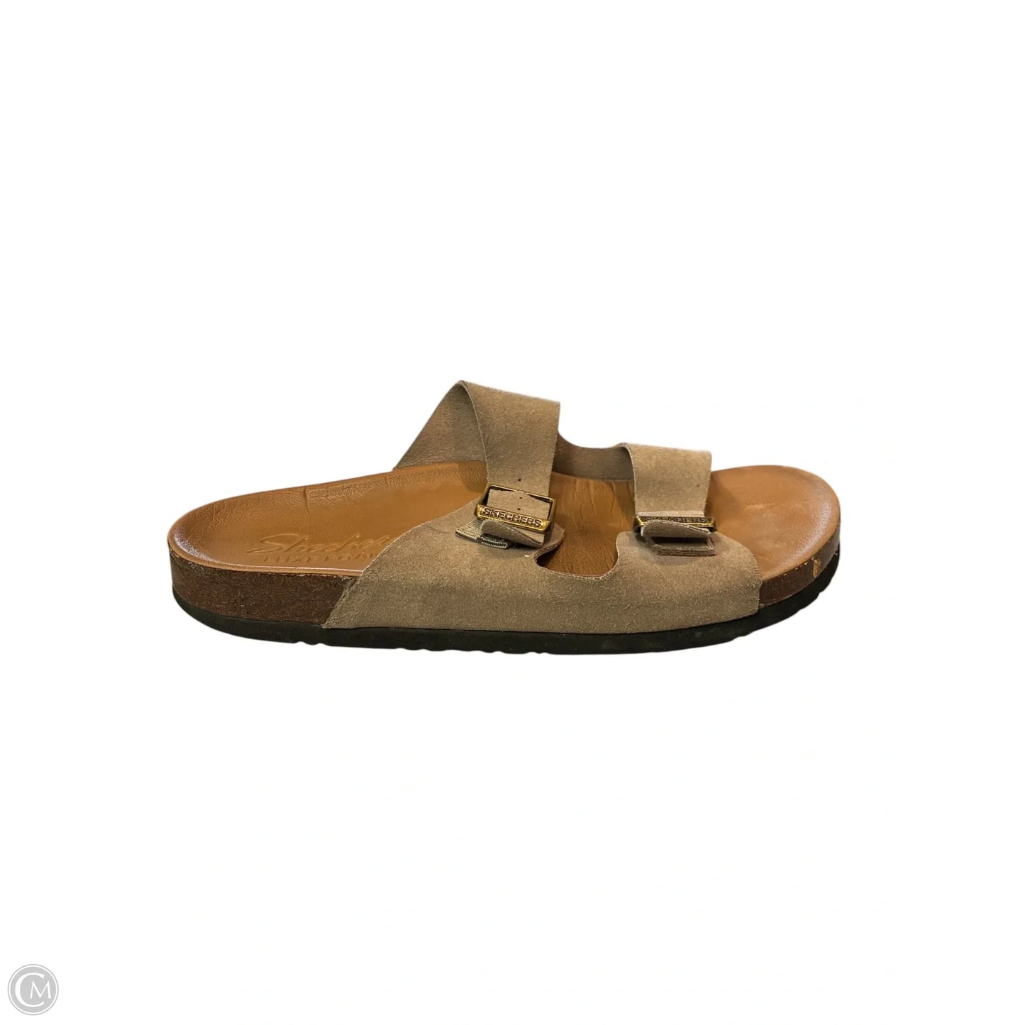 Sandals Flats By Skechers In Beige, Size: 8