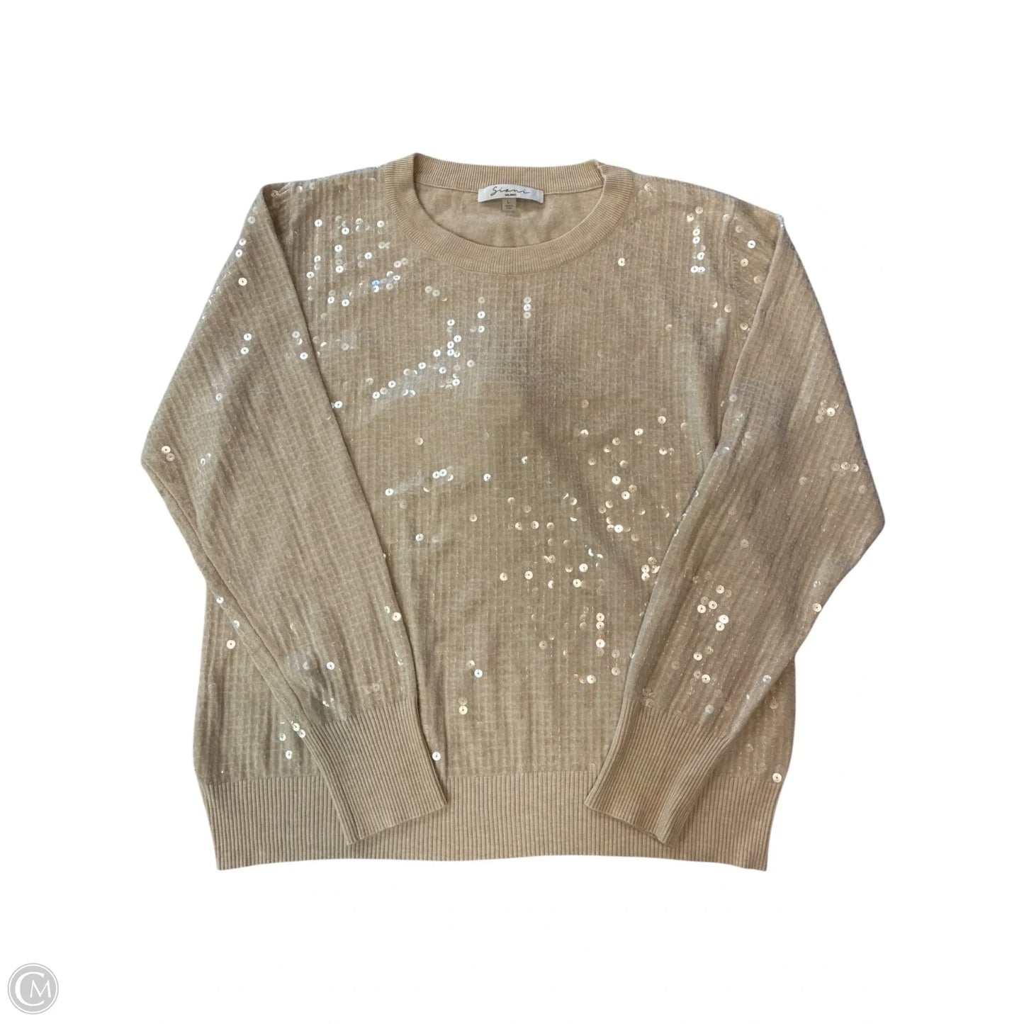 Sweater By Sioni In Beige, Size: L