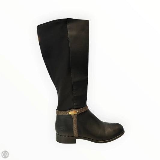 Boots Mid-calf Flats By Michael By Michael Kors In Black & Brown, Size: 10