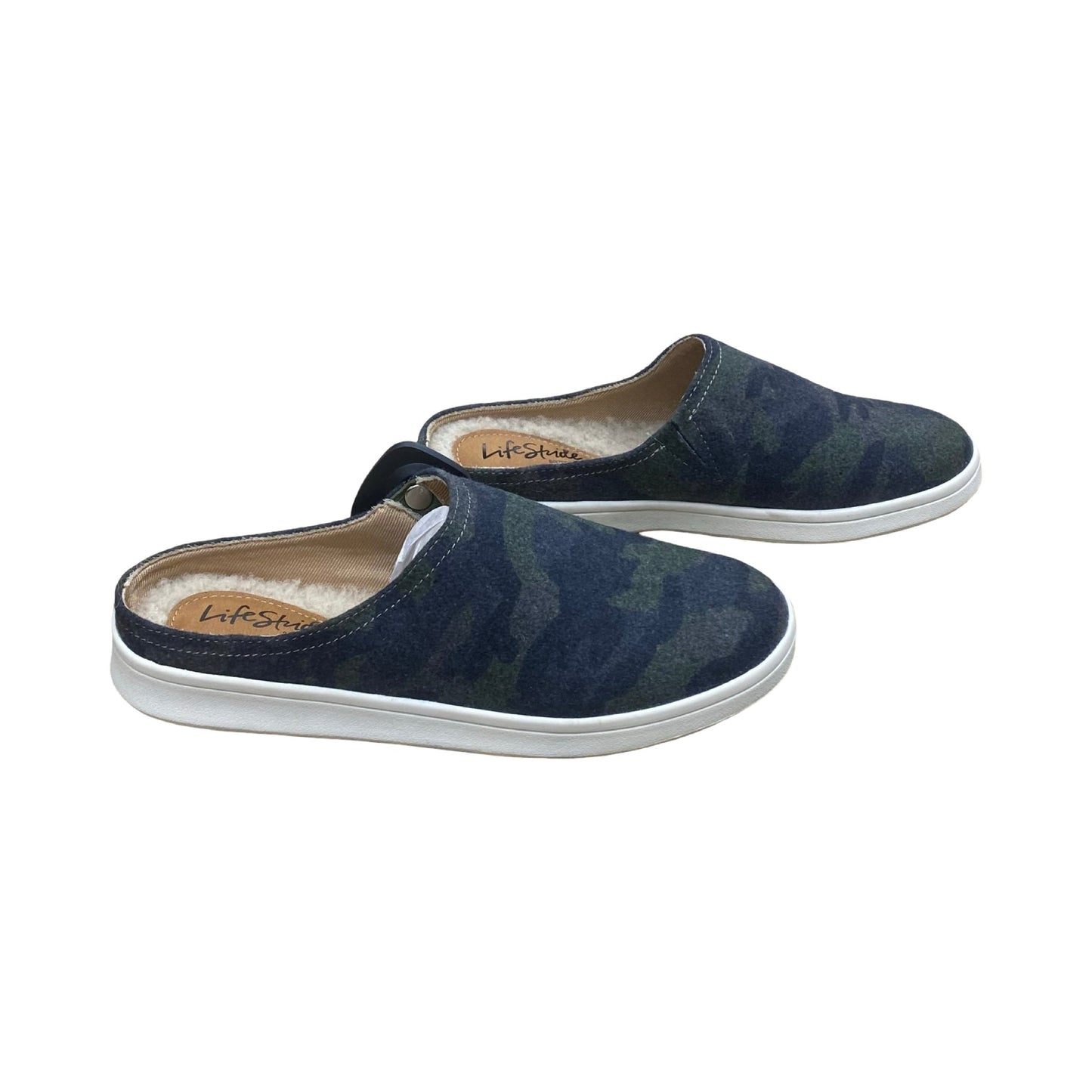Shoes Flats By Life Stride In Camouflage Print, Size:7
