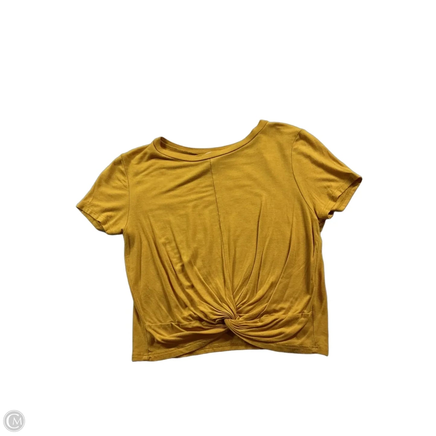 Top Short Sleeve Basic By Gaze In Yellow, Size: Xs