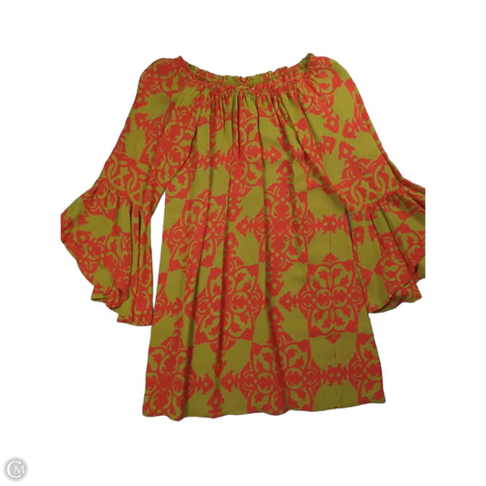 Dress Casual Midi By Uncle Frank In Orange & Yellow, Size: Xs