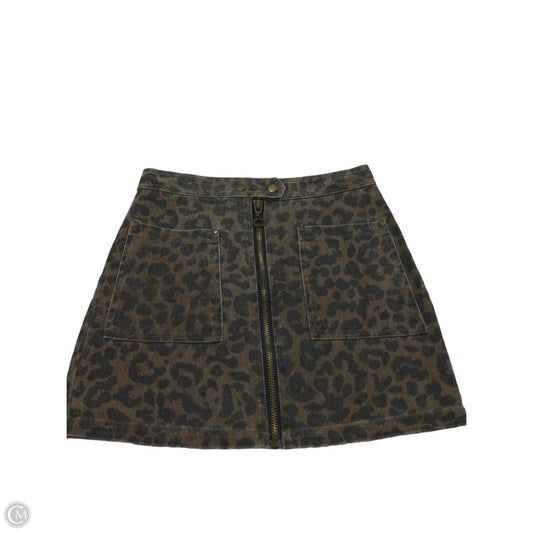 Skirt Mini & Short By She + Sky In Animal Print, Size: M
