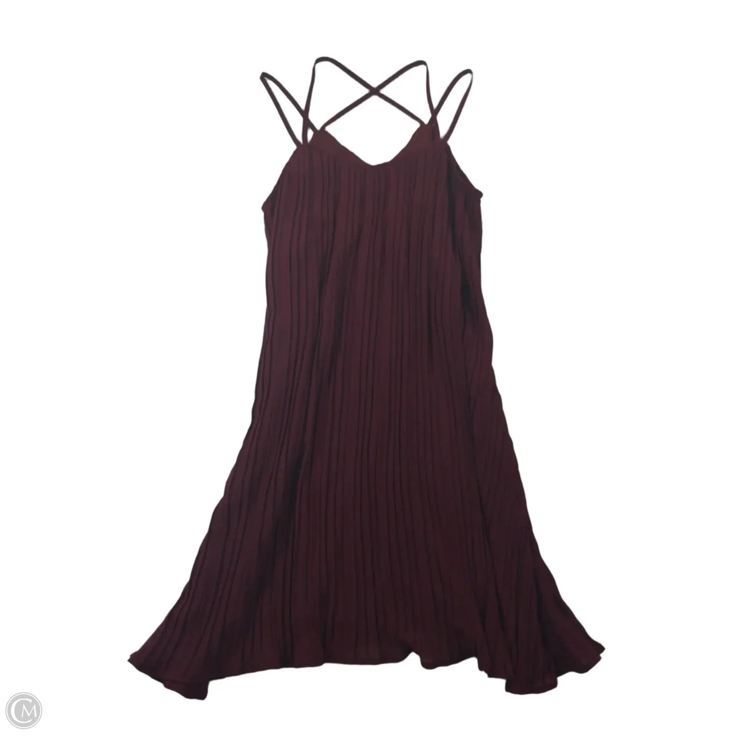 Dress Casual Midi By Clothes Mentor In Maroon, Size: S