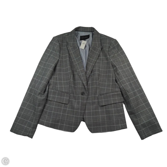 Blazer By Banana Republic In Black & Grey, Size: 14