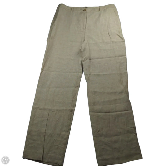 Pants Linen By Talbots In Tan, Size: 14