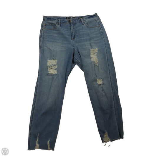 Jeans Cropped By Hollister In Blue, Size: 16