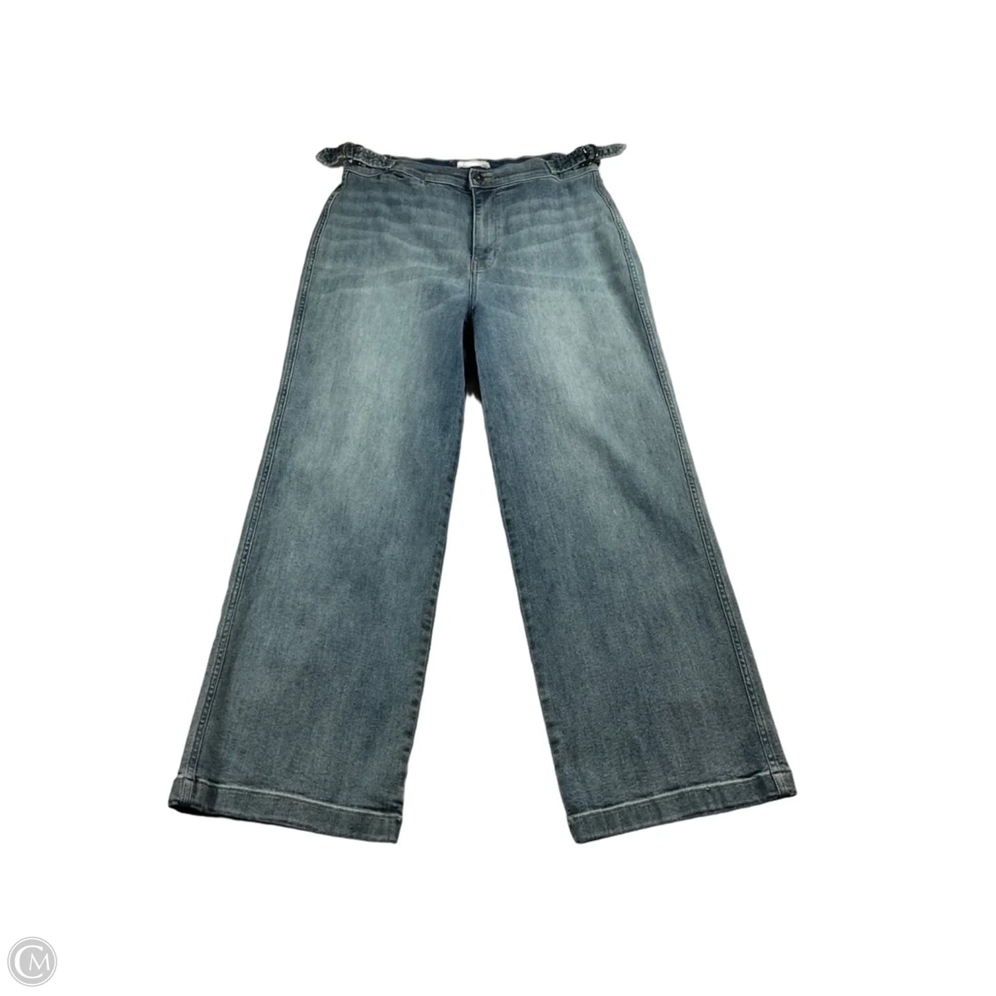 Jeans Flared By Carve Designs In Blue, Size: 10