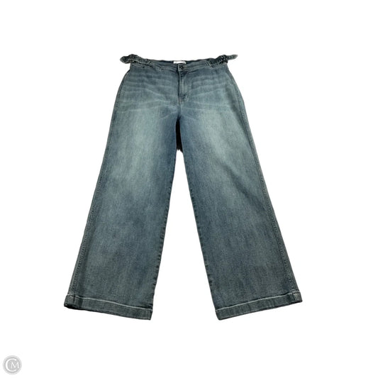 Jeans Flared By Carve Designs In Blue, Size: 10