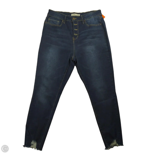 Jeans Cropped By Royalty In Blue, Size: 14