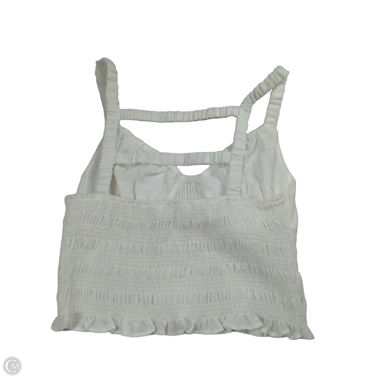 Top Sleeveless By Le Lis In White, Size: M