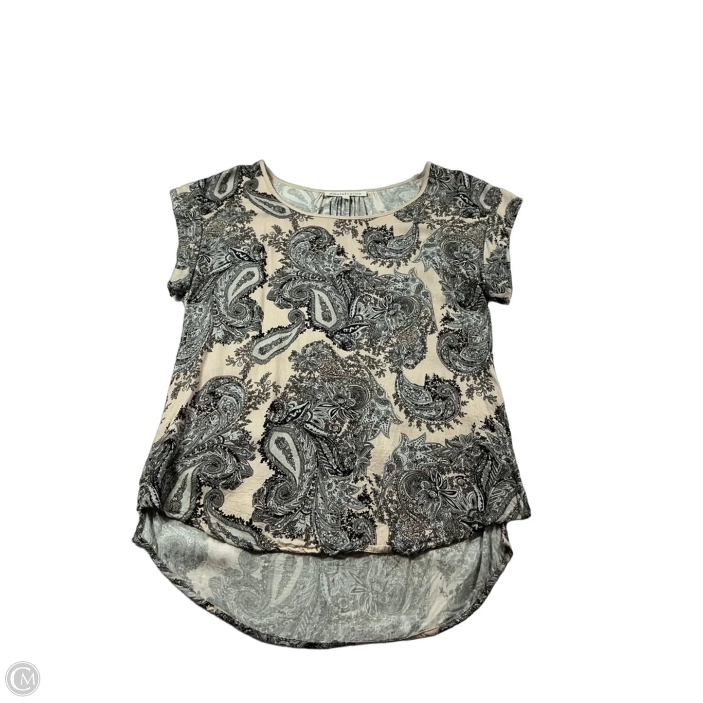 Top Short Sleeve By Daniel Rainn In Paisley Print, Size: Xs