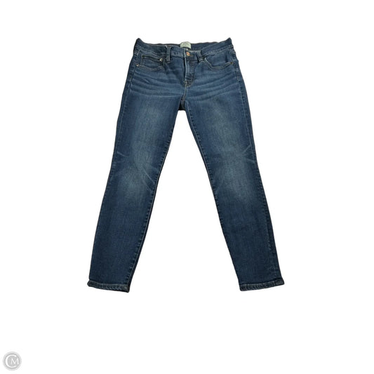 Jeans Skinny By J. Crew In Blue Denim, Size: 6p