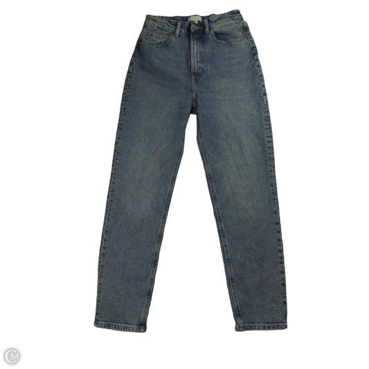 Jeans Straight By H&m In Blue Denim, Size: 4