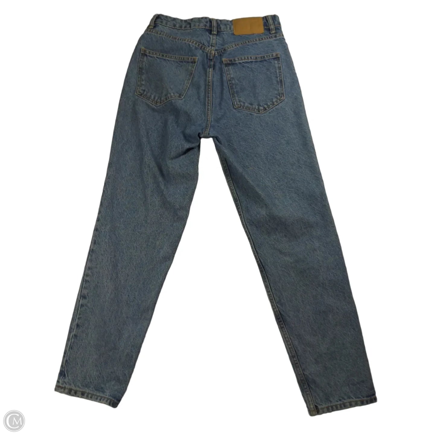 Jeans Straight By Zara In Blue Denim, Size: 4