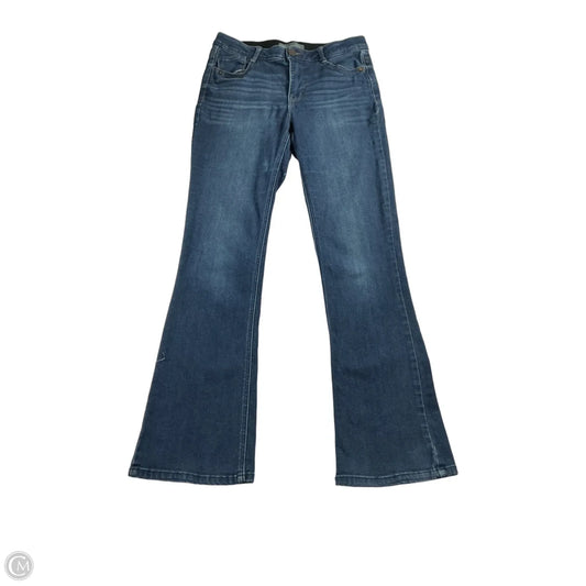 Jeans Straight By Wit & Wisdom In Blue Denim, Size: 6