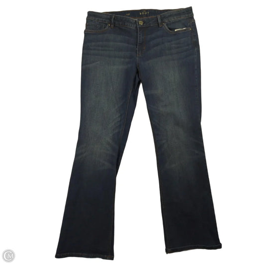 Jeans Boot Cut By Clothes Mentor In Blue Denim, Size: 14